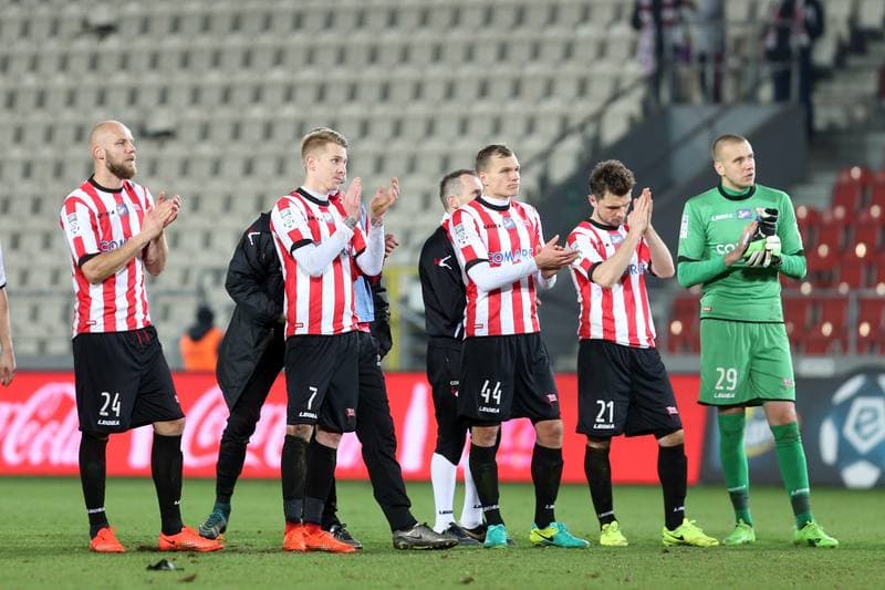 Football. Lotto Ekstraklasa. Cracovia Krakow - Zaglebie Lubin. 13.03.2017