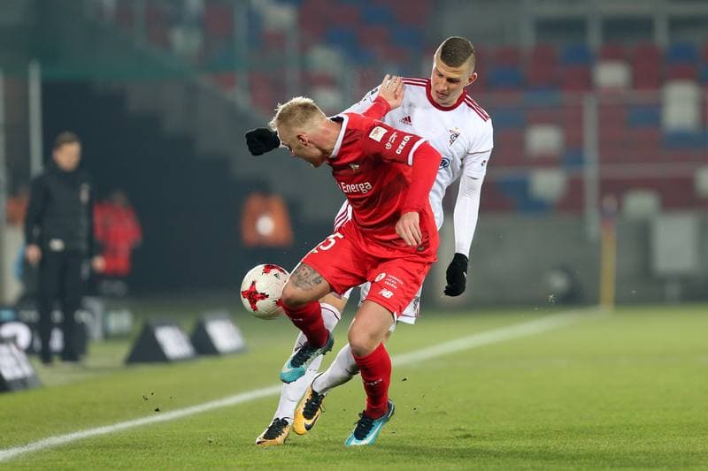Football. Lotto Ekstraklasa. Gornik Zabrze - Lechia Gdansk. 08.12.2017