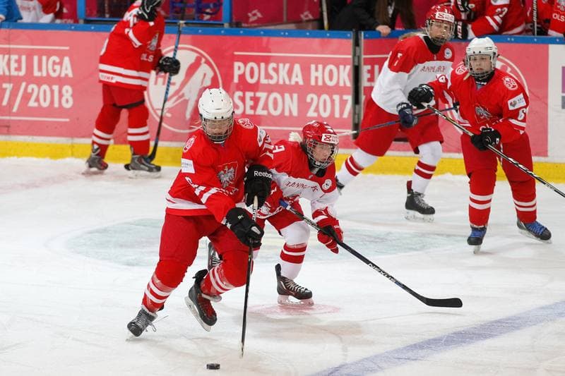 Ice Hockey. Women's U18 World Championship Division 1B. Poland - Denmark. 09.01.2018