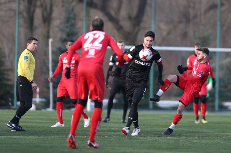 Football. Sparing. Zaglebie Sosnowiec - Cracovia Krakow. 17.01.2018