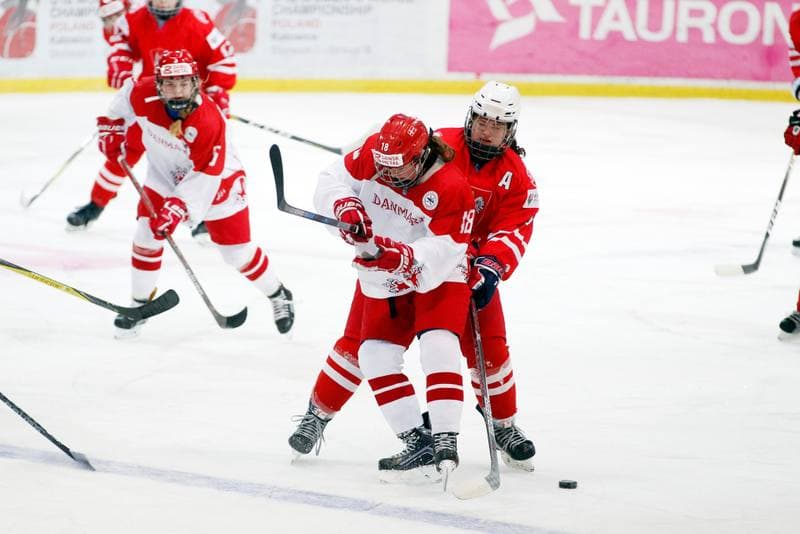 Ice Hockey. Women's U18 World Championship Division 1B. Poland - Denmark. 09.01.2018