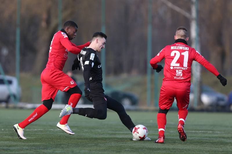 Football. Sparing. Zaglebie Sosnowiec - Cracovia Krakow. 17.01.2018