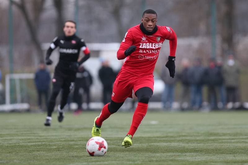 Football. Sparing. Zaglebie Sosnowiec - Cracovia Krakow. 17.01.2018