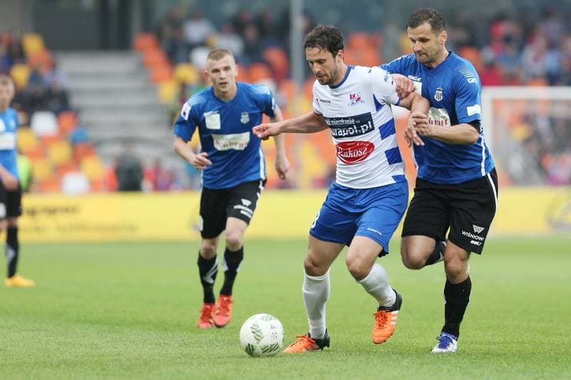 Football. Nice I Liga. Podbeskidzie Bielsko-Biala - Sandecja Nowy Sacz. 20.05.2017
