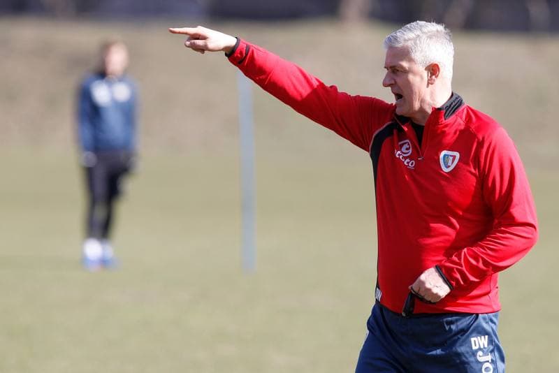 Football. Piast Gliwice. Training. 08.03.2017