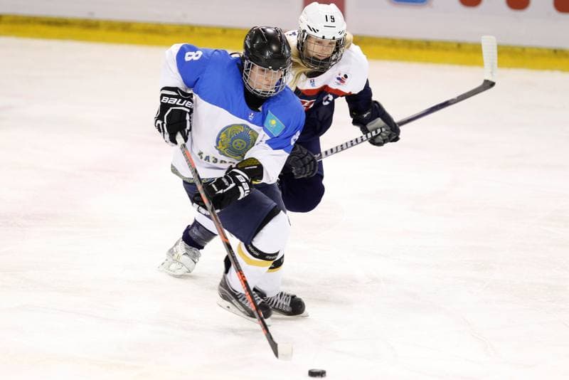 Ice Hockey. Women's World Championship. Kazakhstan - Slovakia. 12.04.2017