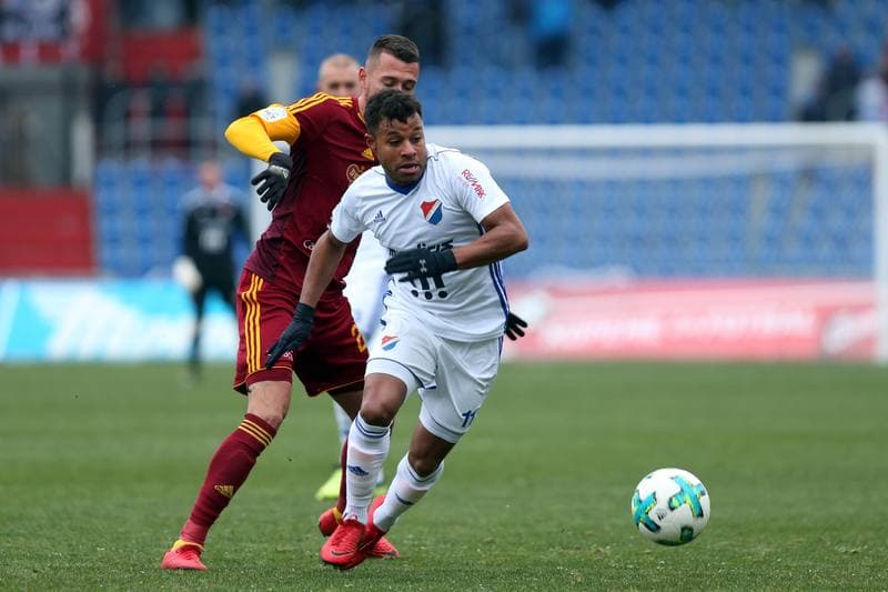Football. HET Liga. Banik Ostrava - Dukla Praha. 17.03.2018