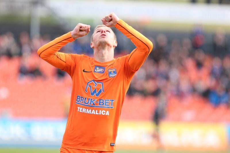 Football. Lotto Ekstraklasa. Bruk-Bet Termalica Nieciecza - Piast Gliwice. 17.04.2017