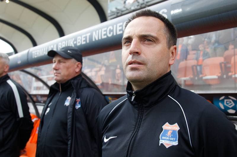 Football. Lotto Ekstraklasa. Bruk-Bet Termalica Nieciecza - Piast Gliwice. 17.04.2017