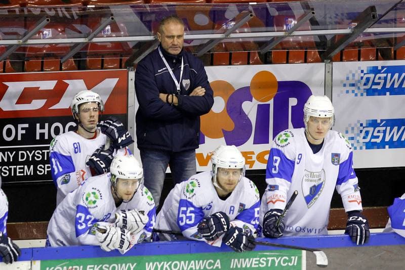 Ice Hockey. Polska Hokej Liga. Unia Oswiecim - MH Automatyka Gdansk. 01.02.2018