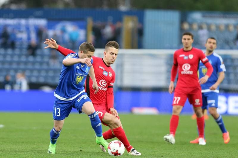 Football. Lotto Ekstraklasa. Ruch Chorzow - Piast Gliwice. 03.04.2017