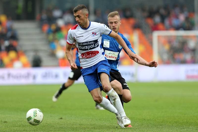 Football. Nice I Liga. Podbeskidzie Bielsko-Biala - Sandecja Nowy Sacz. 20.05.2017