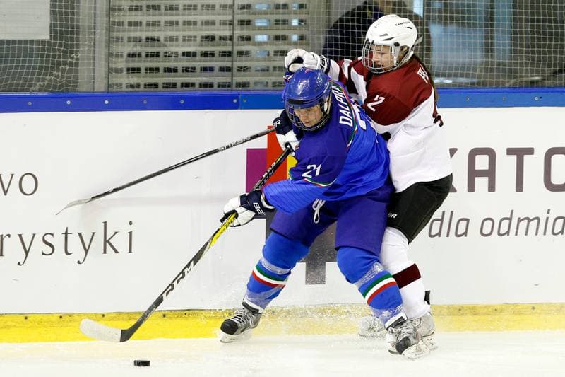Ice Hockey. Women's World Championship. Italy - Latvia. 08.04.2017