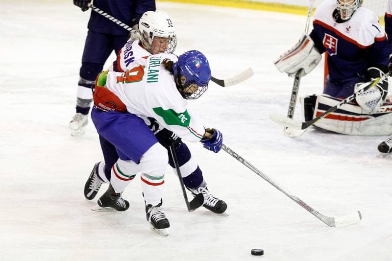 Ice Hockey. Women's World Championship. Slovakia - Italy. 09.04.2017