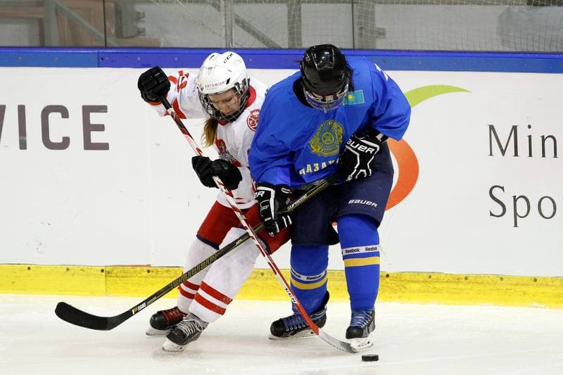 Ice Hockey. Women's World Championship. Kazakhstan - Poland. 09.04.2017