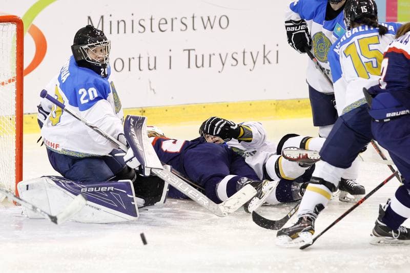 Ice Hockey. Women's World Championship. Kazakhstan - Slovakia. 12.04.2017