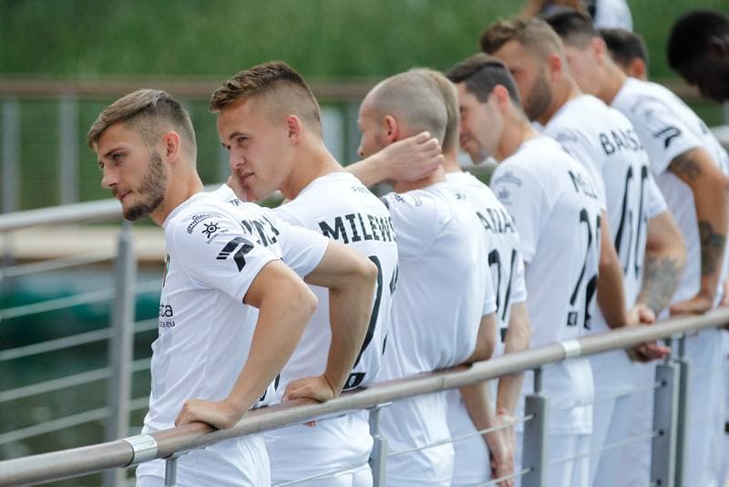 Football. Zaglebie Sosnowiec. Team Presentation. 21.07.2018