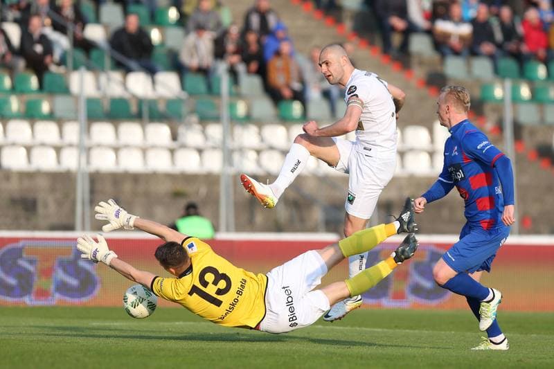 Football. Nice I Liga. Zaglebie Sosnowiec - Podbeskidzie Bielsko-Biala. 15.04.2017