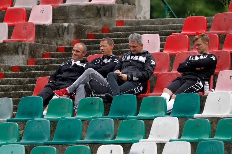 Football. Sparing. Zaglebie Sosnowiec - LKS Lodz. 15.07.2017