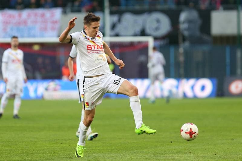 Football. Lotto Ekstraklasa. Piast Gliwice - Jagiellonia Bialystok. 22.04.2017