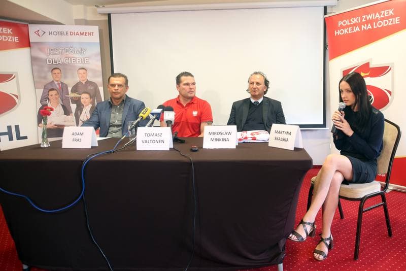 Ice Hockey. Poland national team. Press Conference. 21.08.2018
