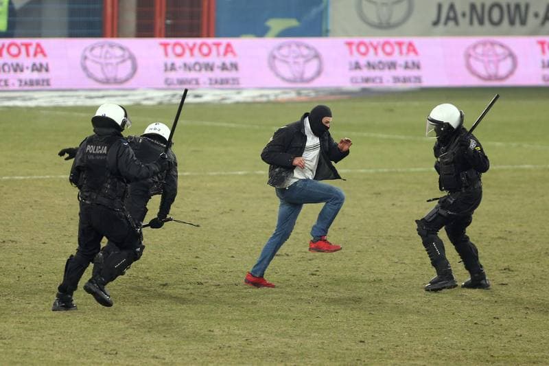 Football. Lotto Ekstraklasa. Piast Gliwice - Gornik Zabrze. 03.03.2018