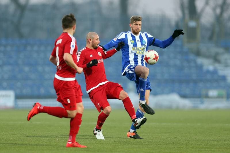 Football. Nice I Liga. Ruch Chorzow - Drutex-Bytovia Bytow. 04.03.2018