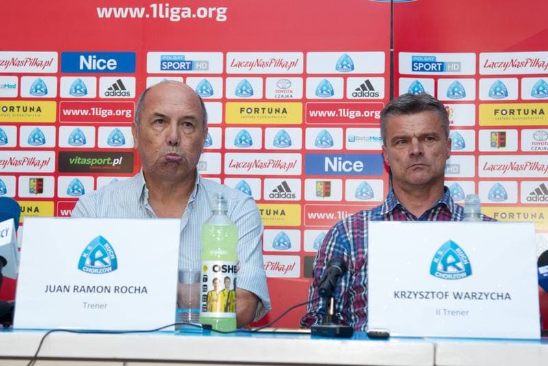 Football. Ruch Chorzow. Press Conference. 11.09.2017