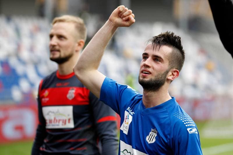 Football. Nice I Liga. Podbeskidzie Bielsko-Biala - Sandecja Nowy Sacz. 20.05.2017