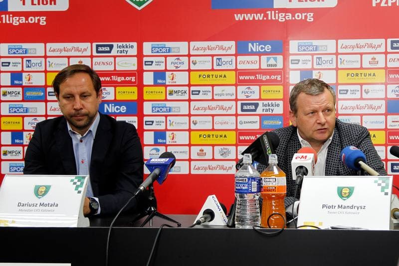 Football. GKS Katowice. Press Conference. 14.06.2017