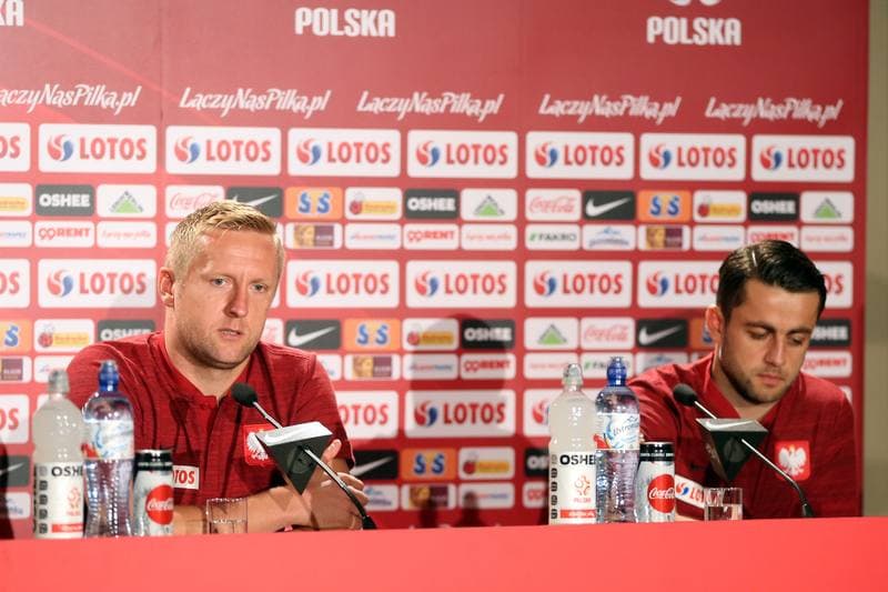 Football. Poland national team. Training. 09.10.2018