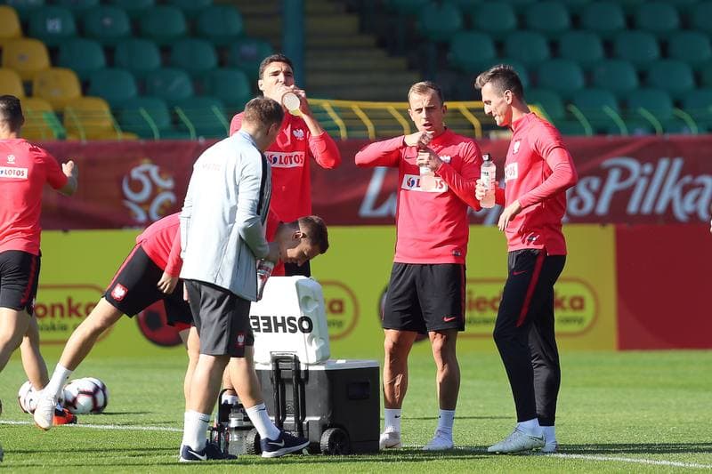 Football. Poland national team. Training. 12.10.2018