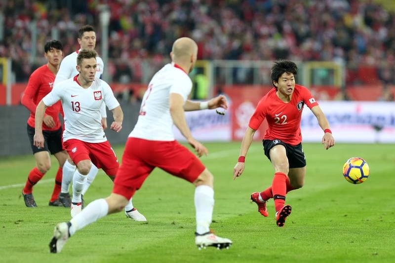 Football. International Friendly. Poland - South Korea. 27.03.2018