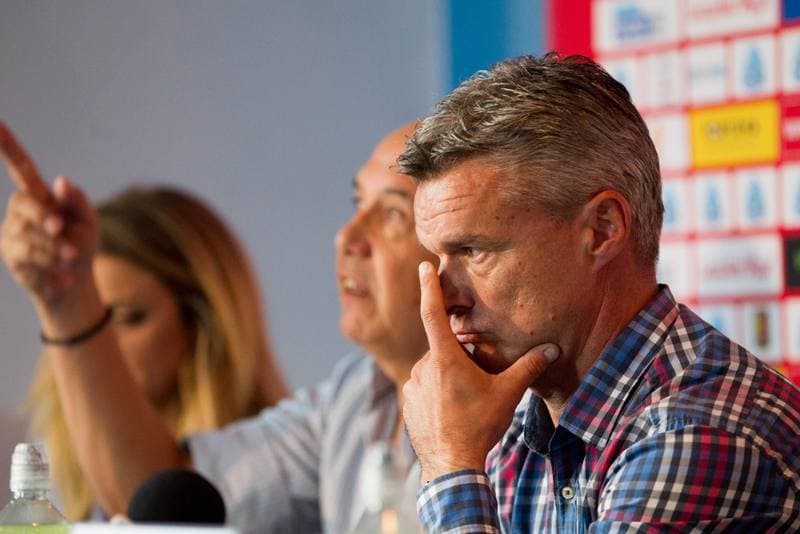 Football. Ruch Chorzow. Press Conference. 11.09.2017