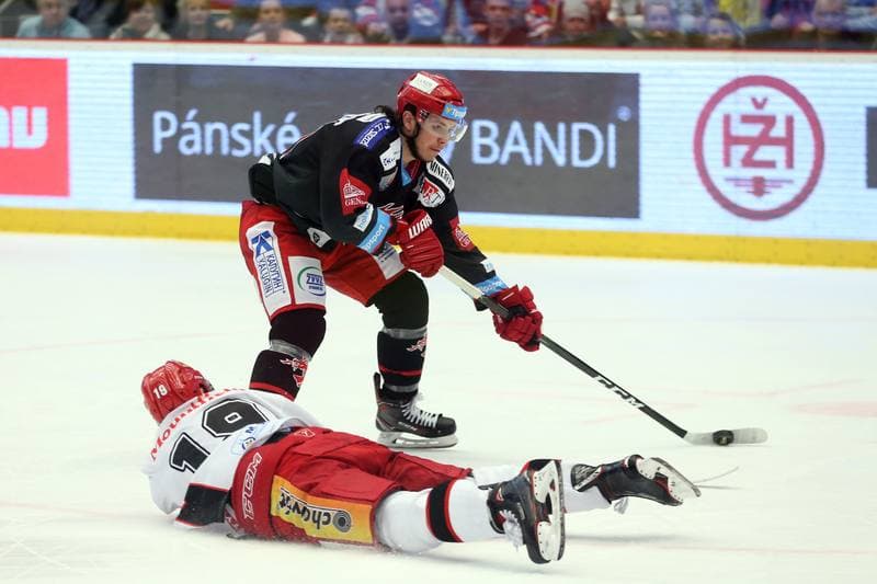 Ice Hockey. TipSport Extraliga. Ocelari Trinec - Mountfield Hradec Kralove. 03.04.2018