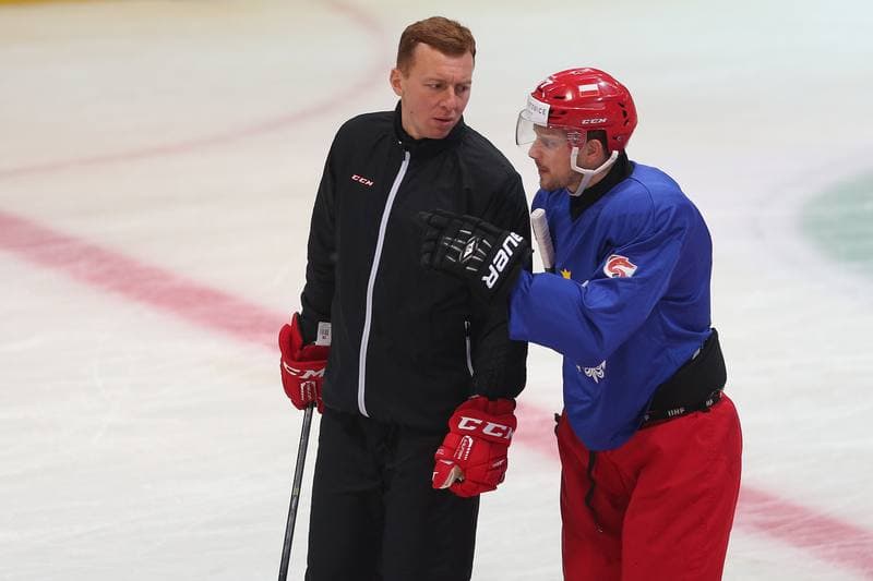 Ice Hockey. Poland national team. Training. 27.09.2017