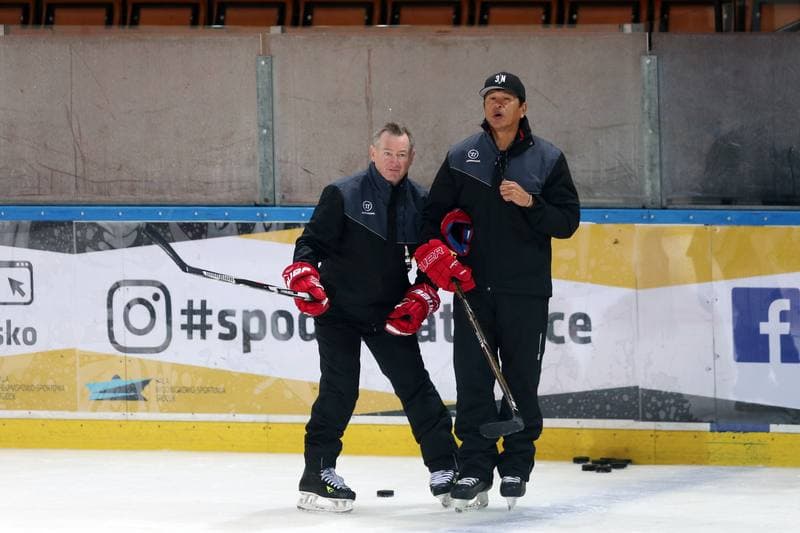 Ice Hockey. Poland national team. Training. 27.09.2017