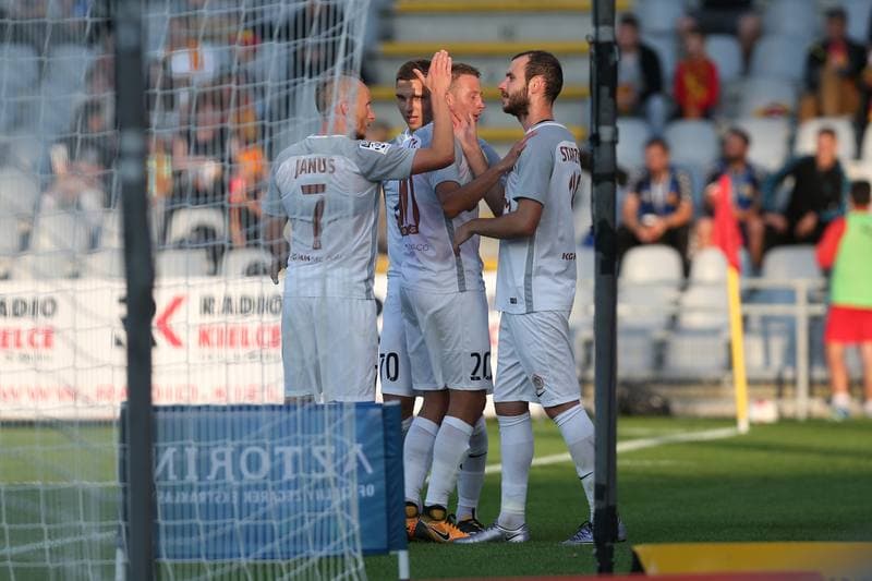 Football. Lotto Ekstraklasa. Korona Kielce - Zaglebie Lubin. 17.07.2017