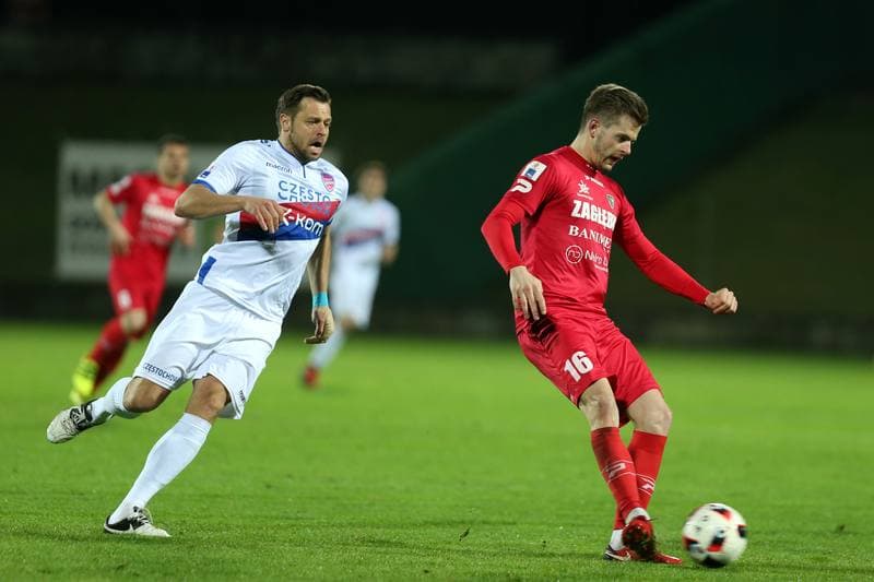 Football. Nice I Liga. Zaglebie Sosnowiec - Rakow Czestochowa. 11.04.2018