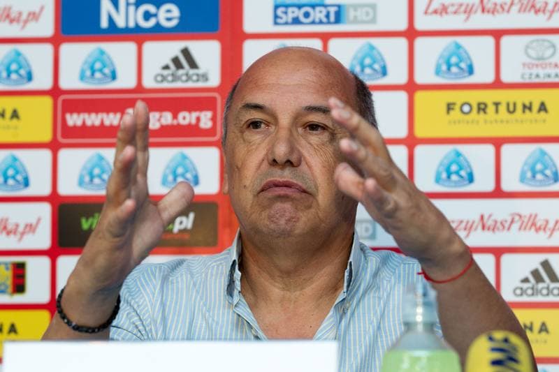 Football. Ruch Chorzow. Press Conference. 11.09.2017