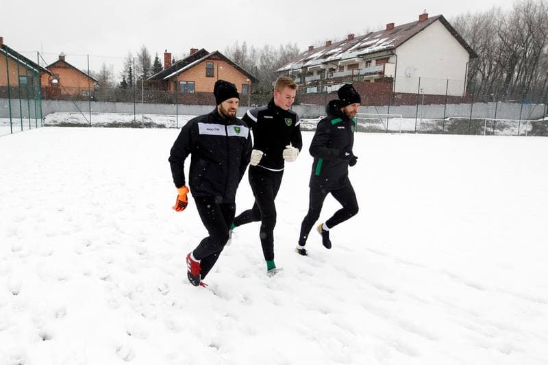 Football. GKS Katowice. Training. 14.01.2019