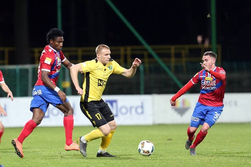 Football. Fortuna I Liga. GKS Katowice - Rakow Czestochowa. 09.03.2019