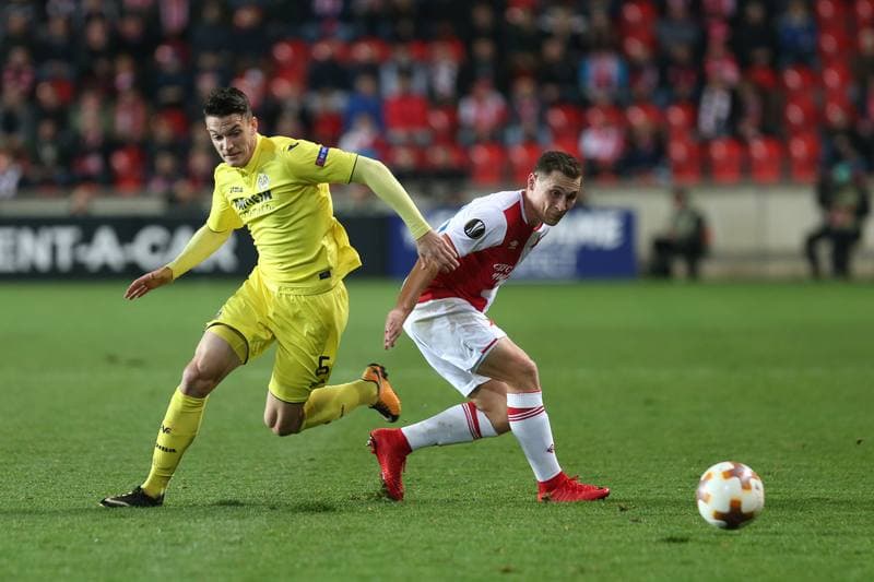 Football. UEFA Europa League. Slavia Prague - Villarreal CF. 02.11.2017