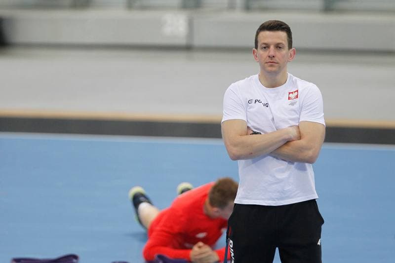 Handball. Poland national team. Training. 09.04.2019