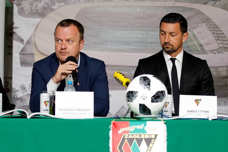 Football. Zaglebie Sosnowiec. Press Conference. 17.07.2018
