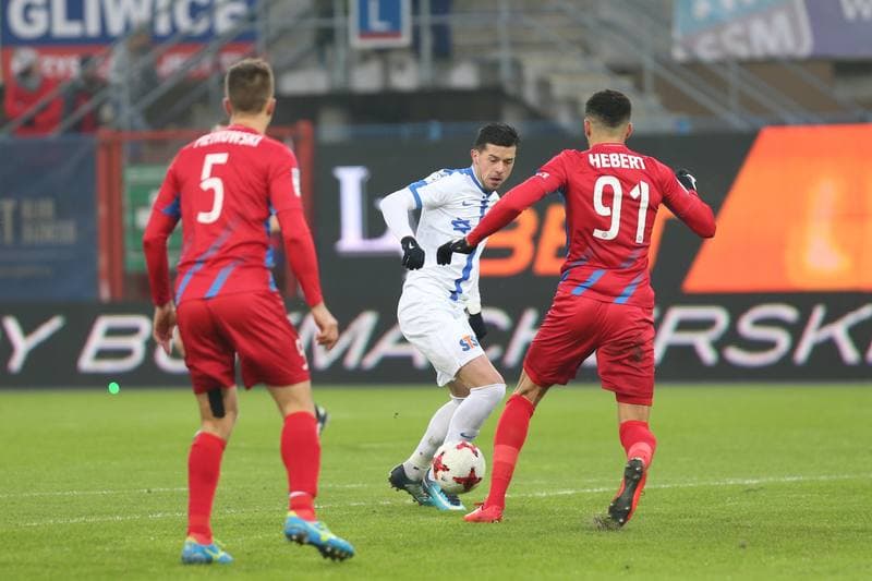 Football. Lotto Ekstraklasa. Piast Gliwice - Lech Poznan. 03.12.2017