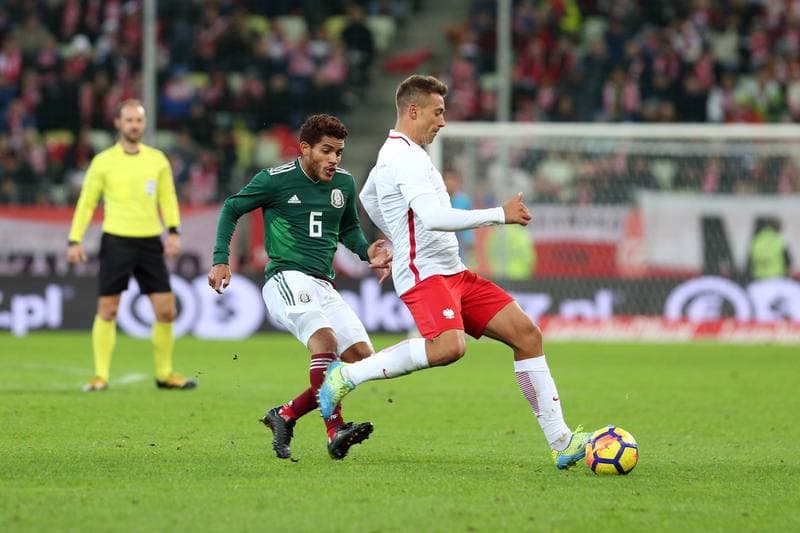 Football. International Friendly. Poland - Mexico. 13.11.2017