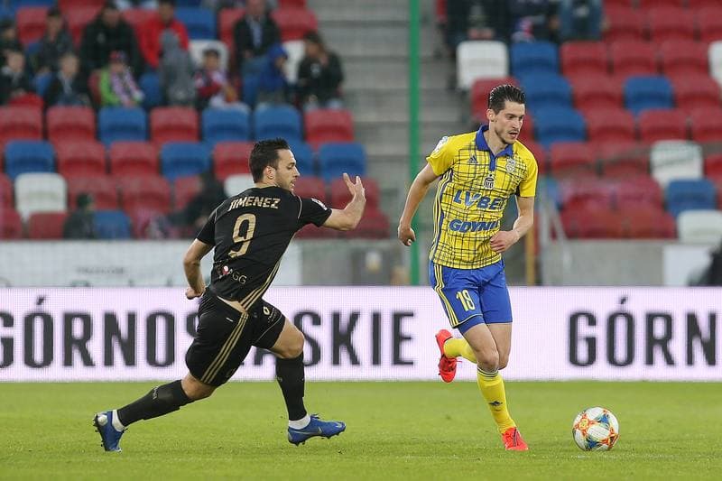Football. Lotto Ekstraklasa. Gornik Zabrze - Arka Gdynia. 22.04.2019