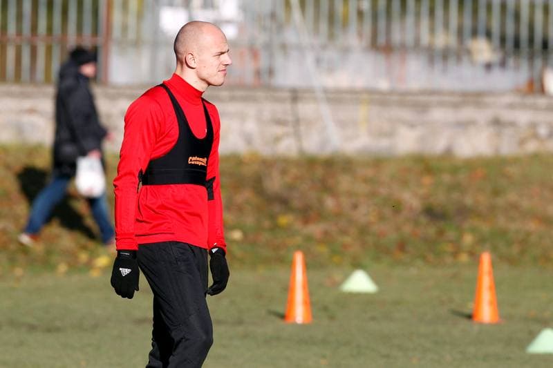 Football. Gornik Zabrze. Training. 23.11.2017