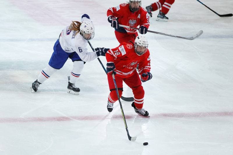 Ice Hockey. Women's U18. Poland - France. 03.01.2018